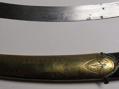 Lot 206 - A SCIMITAR PRESENTED TO CAPTAIN JAMES KEARNEY WHITE R.N. ABOARD H.M.S. 'NORTHUMBERLAND' BY NAPOLEON BONAPARTE, ST. HELENA, 1815