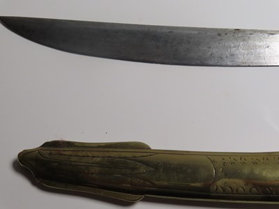 Lot 206 - A SCIMITAR PRESENTED TO CAPTAIN JAMES KEARNEY WHITE R.N. ABOARD H.M.S. 'NORTHUMBERLAND' BY NAPOLEON BONAPARTE, ST. HELENA, 1815