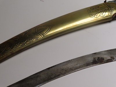 Lot 206 - A SCIMITAR PRESENTED TO CAPTAIN JAMES KEARNEY WHITE R.N. ABOARD H.M.S. 'NORTHUMBERLAND' BY NAPOLEON BONAPARTE, ST. HELENA, 1815