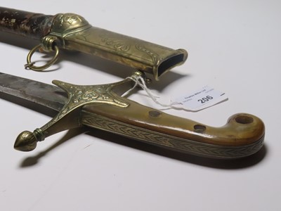 Lot 206 - A SCIMITAR PRESENTED TO CAPTAIN JAMES KEARNEY WHITE R.N. ABOARD H.M.S. 'NORTHUMBERLAND' BY NAPOLEON BONAPARTE, ST. HELENA, 1815