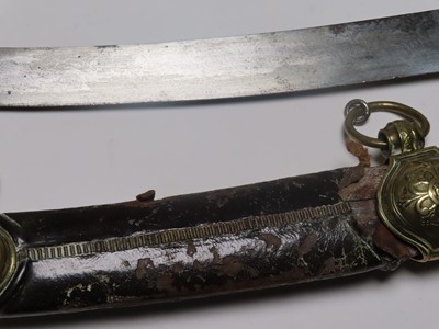 Lot 206 - A SCIMITAR PRESENTED TO CAPTAIN JAMES KEARNEY WHITE R.N. ABOARD H.M.S. 'NORTHUMBERLAND' BY NAPOLEON BONAPARTE, ST. HELENA, 1815