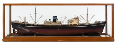 Lot 159 - A BUILDER'S MODEL FOR THE M.S. 'TASCO' BUILT BY BURMEISTER & WAINS FOR WILH. WILHELMSEN, TØMSBERG, 1949