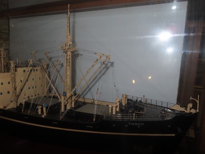 Lot 159 - A BUILDER'S MODEL FOR THE M.S. 'TASCO' BUILT BY BURMEISTER & WAINS FOR WILH. WILHELMSEN, TØMSBERG, 1949