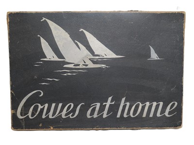 Lot 4 - THE COWES AT HOME BOARD GAME, CIRCA 1930