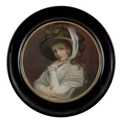 Lot 213 - AFTER GEORGE ROMNEY (BRITISH, 1734-1802) - Portrait of Emma Hart, later Lady Hamilton