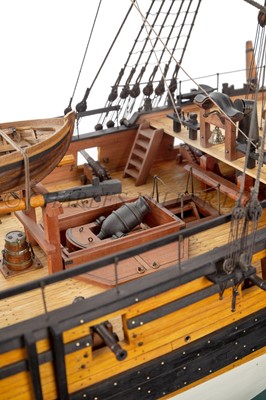 Lot 188 - A FINELY DETAILED 1:36 SCALE MODEL FOR THE INFERNAL CLASS BOMB KETCH H.M.S. 'CARCASS' [1759]