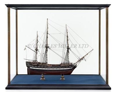 Lot 238 - A WELL-PRESENTED MODEL FOR THE THIRD-RATE IMPERIAL RUSSIAN SHIP OF THE LINE POBEDONOSETS [1809]