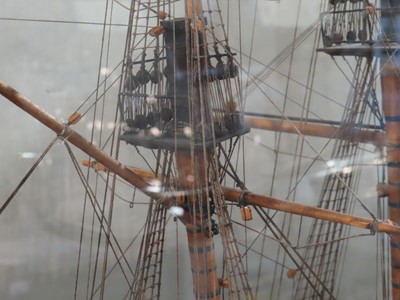Lot 247 - A GOOD 19TH CENTURY CARPENTER'S MODEL FOR THE ILL-FATED CADET SHIP H.M.S. 'EURYDICE' [1842] LOST OFF THE ISLE OF WIGHT, 1878