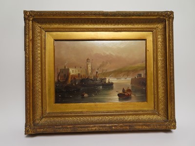 Lot 17 - W* J* (19TH-20TH CENTURY) - Scarborough Lighthouse circa 1900