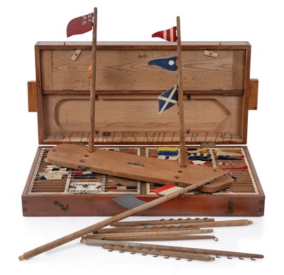 Lot 272 - A RARE ROYAL NAVY SIGNAL TRAINING SET, LATE 19TH CENTURY