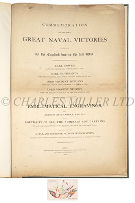 Lot 200 - COMMEMORATION OF THE FOUR GREAT NAVAL VICTORIES OBTAINED BY THE ENGLISH DURING THE LATE WAR BY ROBERT SMIRKE