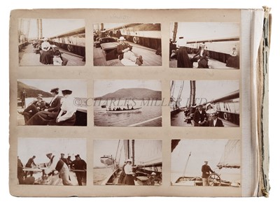 Lot 69 - AN HISTORICALLY INTERESTING EARLY EDWARDIAN PHOTOGRAPH ALBUM FOR THE OCEANA R.T.Y.C.