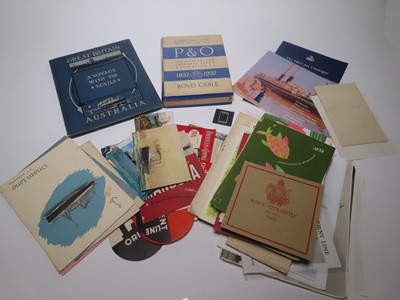 Lot 80 - A QUANTITY OF P&O RELATED BOOKS AND EPHEMERA