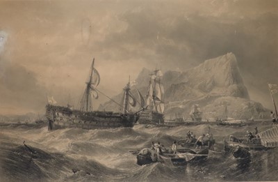 Lot 118 - NEPTUNE, TOWING THE VICTORY INTO GIBRALTAR HARBOUR AFTER THE BATTLE OF TRAFALGAR