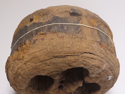 Lot 19 - A DEADEYE RECOVERED FROM H.M.S. 'RAMILLIES' (EX-'KATHERINE' 1664, EX-'ROYAL KATHERINE' 1696) WRECKED 1760