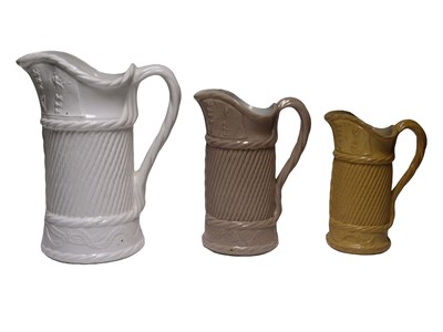 Lot 76 - A SET OF ATLANTIC CABLE JUGS