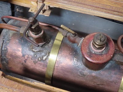 Lot 123 - A LIVE STEAM MODEL STEAM YACHT, CIRCA 1950