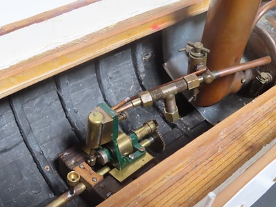 Lot 123 - A LIVE STEAM MODEL STEAM YACHT, CIRCA 1950