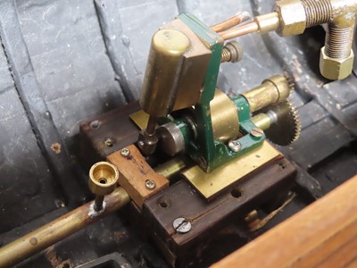 Lot 123 - A LIVE STEAM MODEL STEAM YACHT, CIRCA 1950