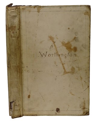 Lot 142 - A ROYAL NAVY MIDSHIPMAN’S LOGBOOK, 1880-81