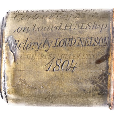 Lot 152 - A PRESENTATION MARINE TELESCOPE FROM LORD NELSON, CIRCA 1804