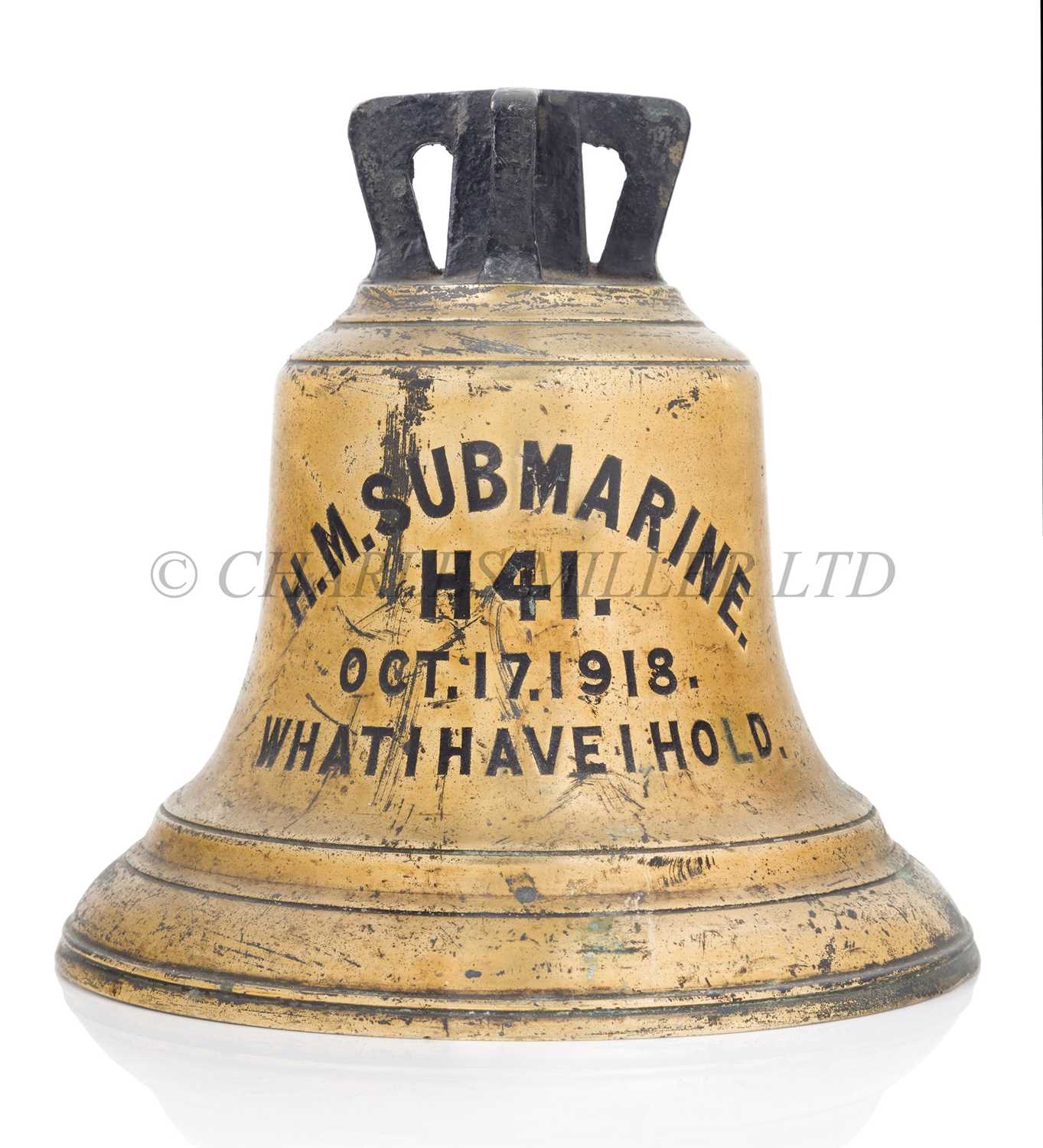 Lot 247 - THE BELL FROM H.M. SUBMARINE 'H41', 1918