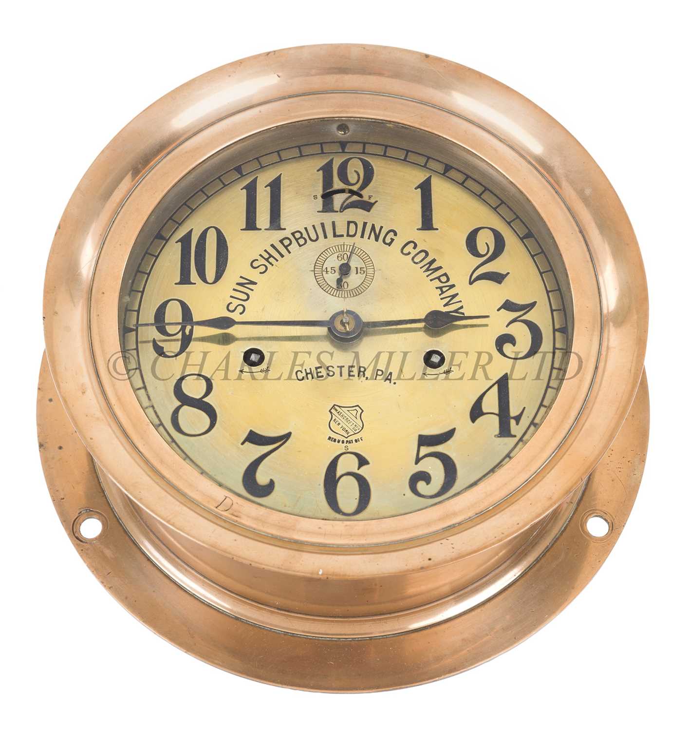 Lot 82 - AN 8-DAY SHIP'S CLOCK BY SETH THOMAS, USA, CIRCA 1920