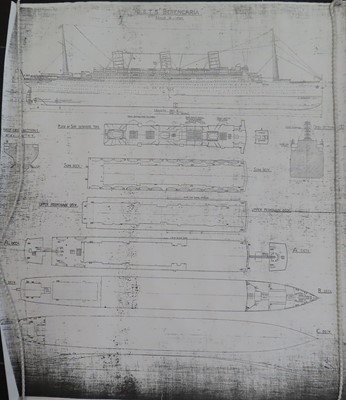 Lot 68 - A 1:680 SCALE WATERLINE MODEL OF THE CUNARD LINER R.M.S. 'QUEEN MARY'