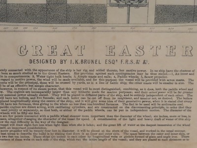 Lot 50 - "THE AUTHENTIC VIEW, SECTION, PLAN, AND DESCRIPTION OF THE GREAT EASTERN"