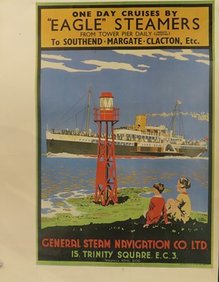 Lot 64 - A FRENCH LINE TRAVEL POSTER, 1921