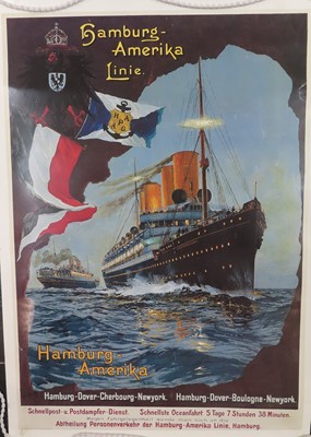 Lot 64 - A FRENCH LINE TRAVEL POSTER, 1921
