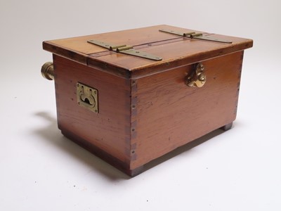 Lot 218 - A WOOD AND BRASS DIVER'S TELEPHONE BOX BY SIEBE GORMAN & CO. LTD, CIRCA 1920