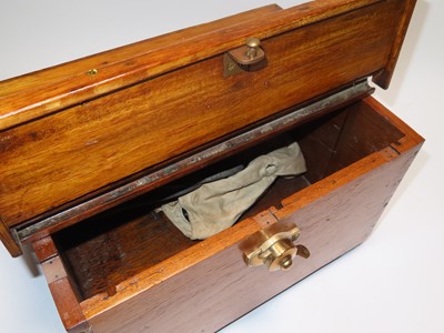 Lot 218 - A WOOD AND BRASS DIVER'S TELEPHONE BOX BY SIEBE GORMAN & CO. LTD, CIRCA 1920