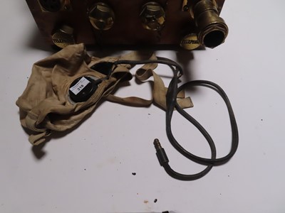 Lot 218 - A WOOD AND BRASS DIVER'S TELEPHONE BOX BY SIEBE GORMAN & CO. LTD, CIRCA 1920
