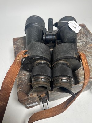 Lot 278 - A PAIR OF 8 X 60 KRIEGSMARINE U-BOAT BINOCULARS BY CARL ZEISS, JENA, 1941