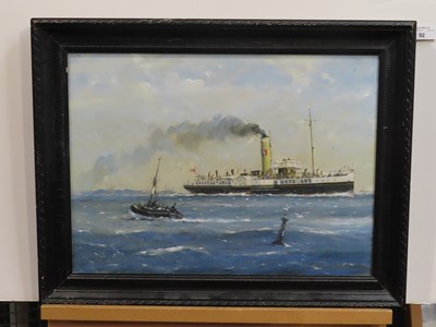 Lot 92 - δ JOHN S. SMITH (BRITISH, 1921-2012) - The paddle steamer 'Medway Queen'