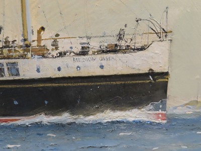 Lot 92 - δ JOHN S. SMITH (BRITISH, 1921-2012) - The paddle steamer 'Medway Queen'