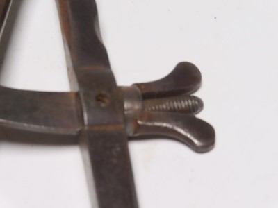 Lot 92 - A PAIR OF STEEL SHIPWRIGHTS COMPASS DIVIDERS, PROBABLY 18TH CENTURY