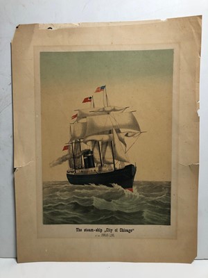 Lot 70 - F.L. BLANCHARD (BRITISH, 19TH-20TH CENTURY) - Drawings of liners from the Daily Graphic