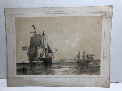Lot 70 - F.L. BLANCHARD (BRITISH, 19TH-20TH CENTURY) - Drawings of liners from the Daily Graphic