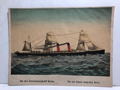 Lot 70 - F.L. BLANCHARD (BRITISH, 19TH-20TH CENTURY) - Drawings of liners from the Daily Graphic