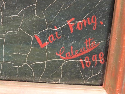 Lot 32 - LAI FONG OF CALCUTTA (CHINESE, ACT. C. 1870-1910) The ship 'Country of Linlithgow' running under shortened sail in high seas