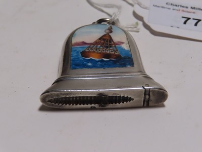Lot 77 - A VICTORIAN SILVER ADVERTISING VESTA CASE FOR BELL’S ASBESTOS, 1893