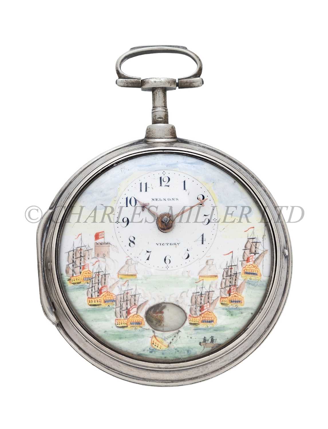 Lot 166 - A COMMEMORATIVE AUTOMATON WATCH FOR THE BATTLE OF THE NILE, 1801