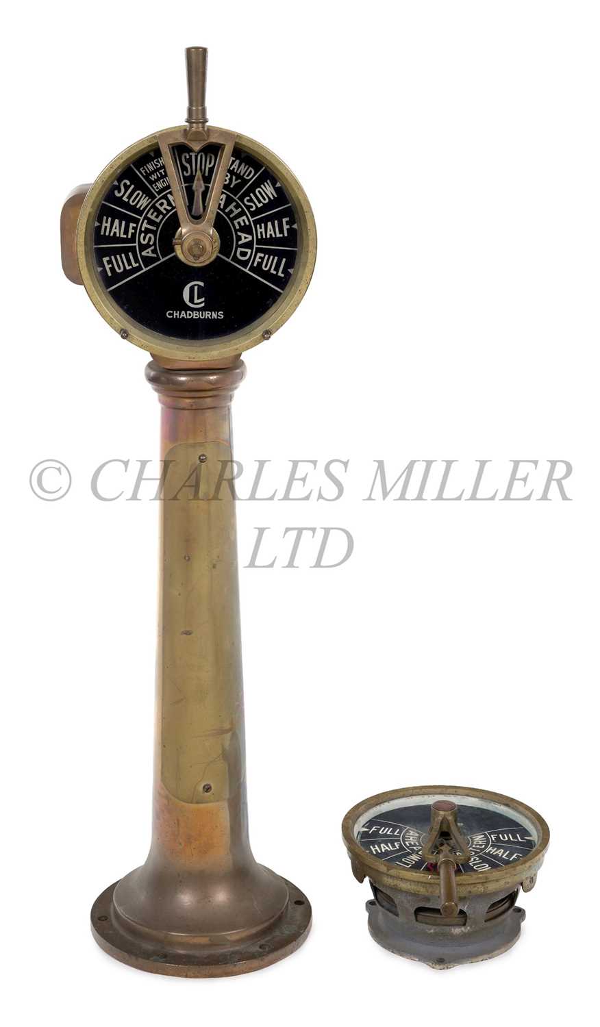 Lot 86 - A SINGLE-SIDED BRIDGE TELEGRAPH BY CHADBURNS OF LIVERPOOL