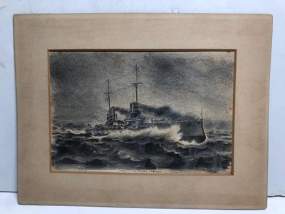 Lot 204 - FRANK WATSON WOOD (BRITISH, 1862-1953) - A sailing ironclad of the Royal Navy, circa 1870