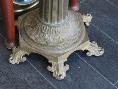 Lot 94 - TWO RARE 19TH CENTURY BRASS BINNACLE PEDESTALS