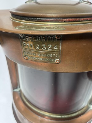 Lot 23 - FOUR ASSORTED MARINE LAMPS, 20TH CENTURY