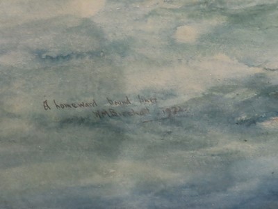 Lot 62 - WILLIAM MINSHALL BIRCHALL (BRITISH, 1884-1941) - A homeward bound liner