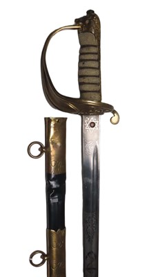 Lot 86 - AN 1846-PATTERN ROYAL NAVY OFFICER'S DRESS SWORD, EARLY 20TH CENTURY